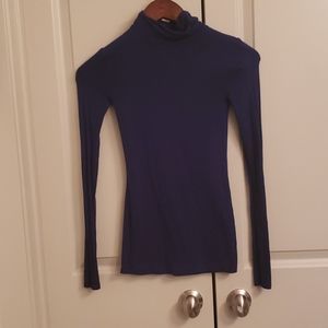 BCBG Blue long sleeve top